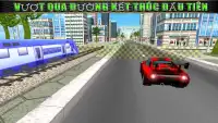 Chiếc xe vs Train Real Racing Simulator Screen Shot 4