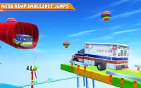 Mega Ramp Car Stunts - Ambulance Car Stunts Game Screen Shot 10