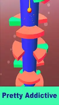 Helix Spiral Jump Balls : Fire Helix Ball Jump Screen Shot 1