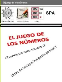 El Juego de los Numeros Screen Shot 0