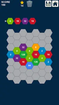 2048 Slide n Merge Hexagons - Hexa Merge Puzzle Screen Shot 0