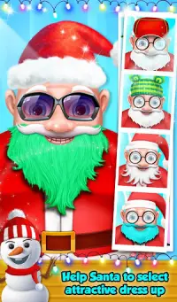 Santa Beard Shave Salon: Makeover Look Change Game Screen Shot 3
