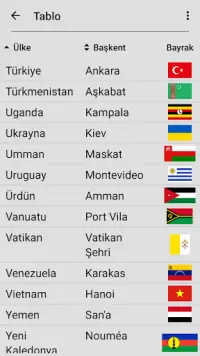Dünyadaki tüm ülkelerin bayrakları Coğrafi yarışma Screen Shot 4