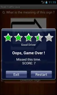 Driving Test Screen Shot 3