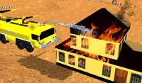 Off Road Fire Fighter Super Robot Truck Voador Screen Shot 18