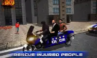 Bus Bike Passenger Transport: US police Motorbike Screen Shot 4