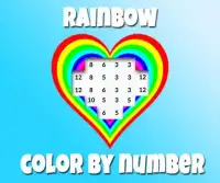 Coloring Pixel Art Rainbow Color By Number Screen Shot 0