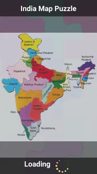 India Map Puzzle Screen Shot 0