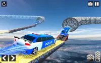 Police Limo Car Stunts - Mega Ramp Car Racing Game Screen Shot 8