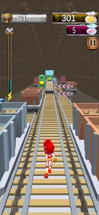 Subway Super Princess Hero Runner 3D Endless Game Screen Shot 5