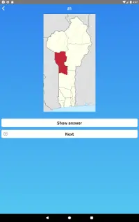 Benin: Departments & Provinces Map Quiz Game Screen Shot 11