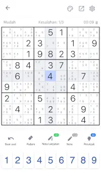 Sudoku - Permainan Teka-teki Screen Shot 5