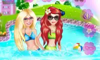 Princess Pool Party Girl Games Screen Shot 4