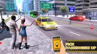 Pro Taxi Driving Sim 2018: Modern Cab Cruiser Game Screen Shot 5