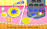 Rainbow Cake Pop Maker - Dessert Food Cooking Game Screen Shot 1