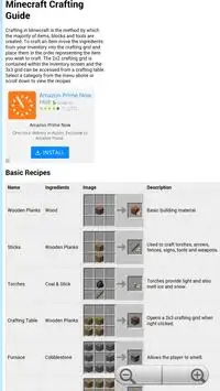 Free Craft Guide for Minecraft Screen Shot 1
