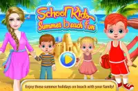 School Kids Summer Beach Fun Screen Shot 0