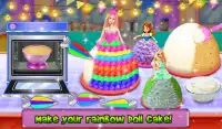 Ciasto Unicorn Games: New Tęcza Doll Cupcake Screen Shot 7