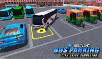 tráfego ônibus dirigir estacionamento simulador Screen Shot 5