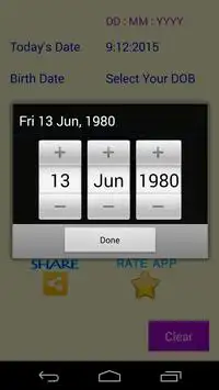 Age Calculator Free and Easy Screen Shot 2
