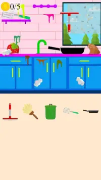 キッチン クリーニングゲーム Screen Shot 2