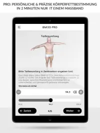 BMI 3D - Body Mass Index und Körperfett in 3D Screen Shot 8