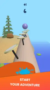 Bouncy Ball 3D Game - Hyper-casual, Ball jump game Screen Shot 0