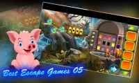 Best Escape Games 05- Blue Monster Screen Shot 1