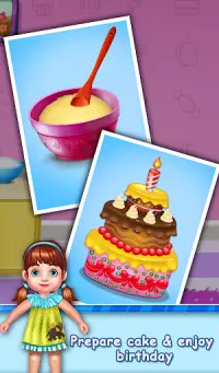 Designer  Birthday Cake Bakery Cooking Game Screen Shot 1