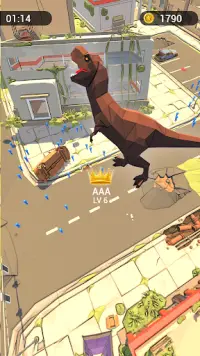 Mr Dino Run and Eat - Real Dinosaur fun Game Screen Shot 3