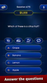 Millionaire 2023 Trivia Quiz Screen Shot 0