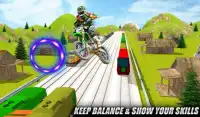 Tricky Bike Stunt On Train Screen Shot 1