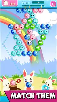 Bubble Shooter Bunny Pop: Bubble Shooter Games Screen Shot 2