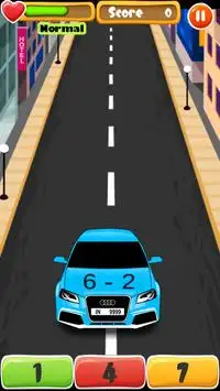 Car Math - a math game Screen Shot 0