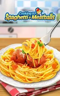 Meatballs Pasta Food Chef Game Screen Shot 2