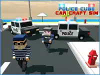 Police Cube Car Craft Sims 3D Screen Shot 5