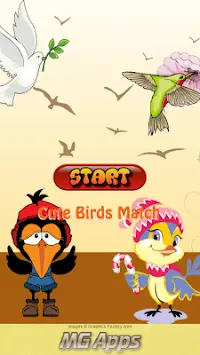 Cute Birds Match Screen Shot 0