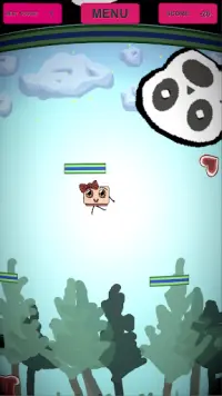 Cube Girl: collect hearts and dodge skulls <3 Screen Shot 3