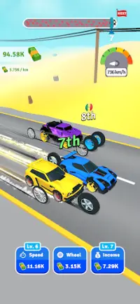Wheel Merge Race Screen Shot 2