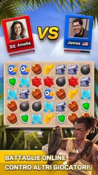 Pirates & Puzzles: Match 3 RPG Screen Shot 2