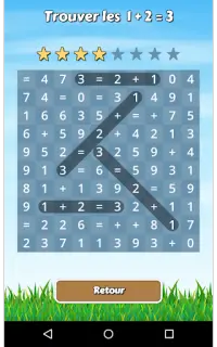 Math cachés puzzle Screen Shot 0