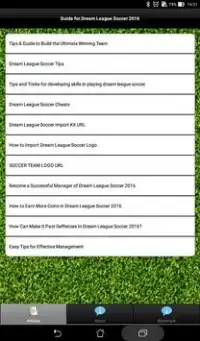 Guide+Dream League Soccer 16 Screen Shot 0