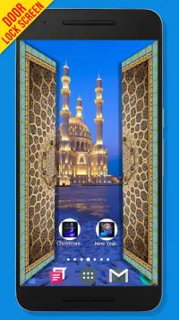 Mosque Door Lock Screen Screen Shot 2