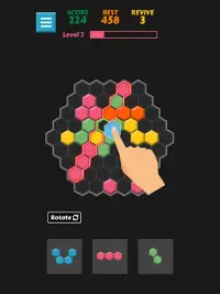 Blok Puzzle Hexa: Kubus Screen Shot 10