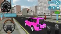 Pink Taxi Game 2: Free Games For Girls Screen Shot 0