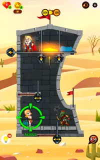 Rescue Knight - Cut Puzzle Out & Easy Brain Test Screen Shot 12