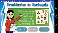 Juego Presidentes de Guatemala Screen Shot 0