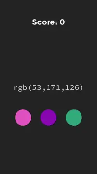 RGB Infinite Guessing Design Game: Guess the color Screen Shot 0