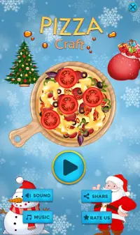 Christmas Pizza Cooking - Pizza Maker Kitchen Game Screen Shot 1