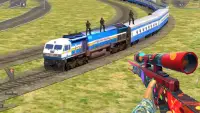 Поезд снайпер Shoot война 3D: Поезд Игры 2020 Screen Shot 0
